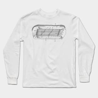 Water Jet Propelled Vintage Patent Hand Drawing Long Sleeve T-Shirt